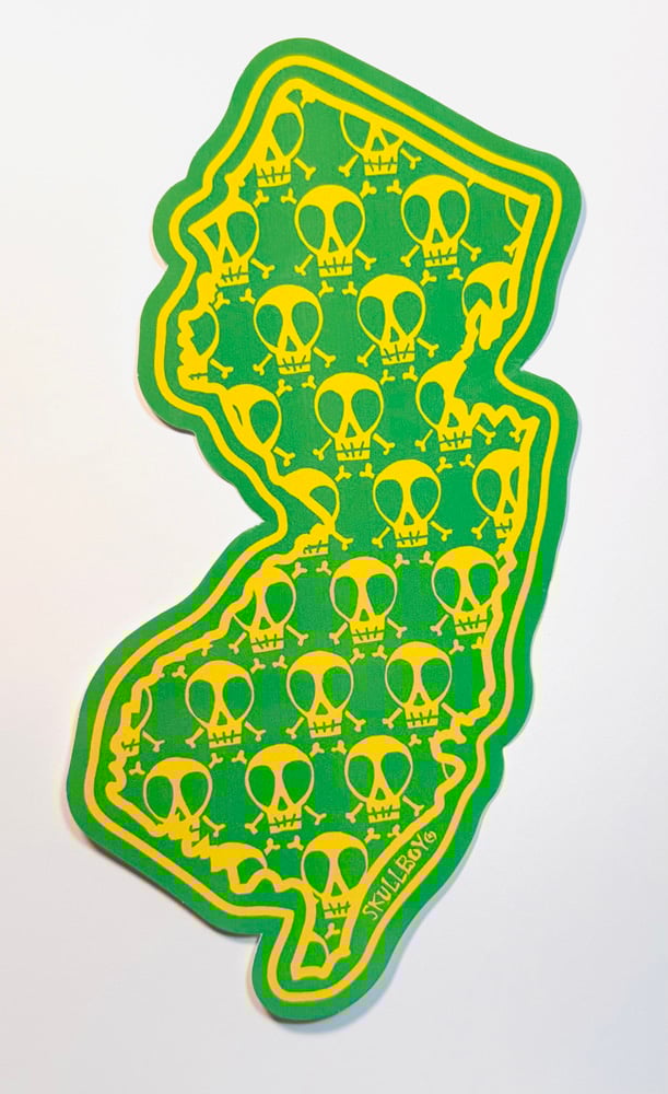 Image of NJ Green and Yellow Sticker
