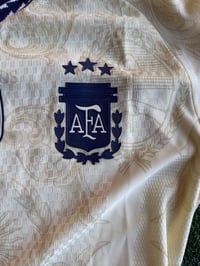Image 2 of     Argentina Gold Champions Jersey 2022 – World Cup Edition