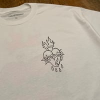 Image 3 of SACRED HEART TEE - white