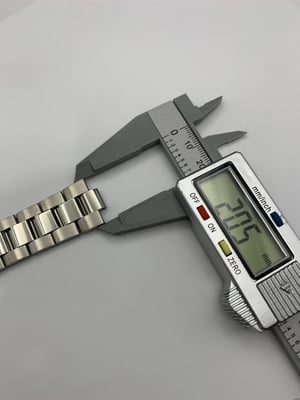 Image of Heavy Duty tag heuer stainless steel watch bracelet,solid curved lugs,22mm,push button lock buckle