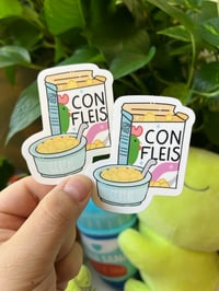 Image 2 of Con Fleis Quote Spanish Sticker 