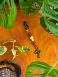Image 1 of Mushroom Dangle with Carnelian 
