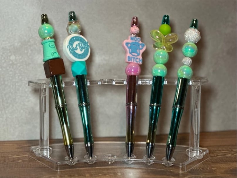 Image of Skull Candy Beaded Pens/ with a ink refill