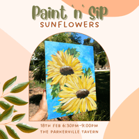 Sunflower Paint 'n' Sip