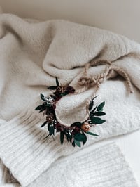 Image 2 of Mulberry & pinecone halo