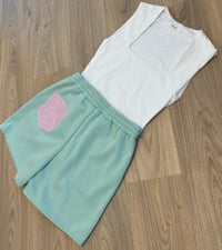 Image 2 of Diamanté pocket & white body set - 4 colours 