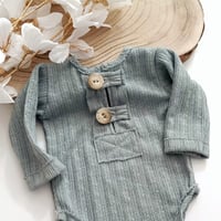 Image 2 of Photoshooting boys bodysuit | Asher-1 | 0-3 months | sage