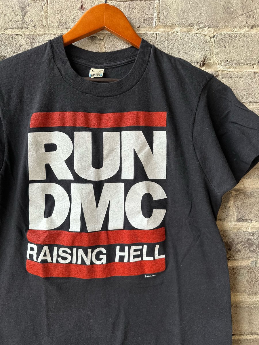 Image of Rare 1986 Vintage “RUN DMC - RAISING HELL” Single-Stitched Rap Tee