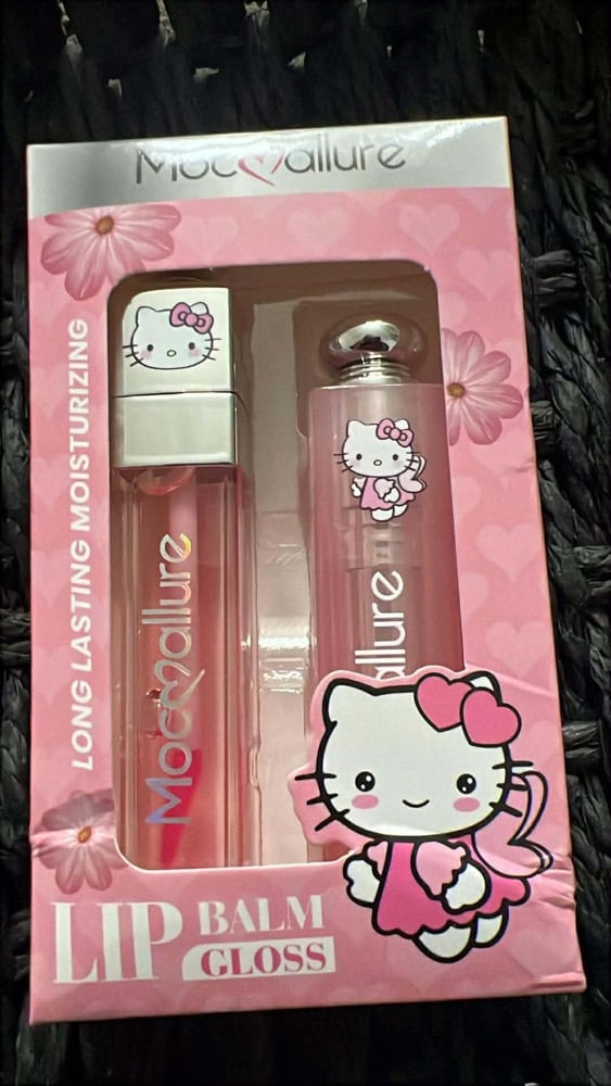 Image of Hello Kitty 2 Pack Lip Gloss & Balm Set - Rose 
