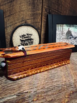 Image of Tulipwood/Mahogany with snakewood inlays