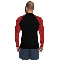 Image 4 of Enigma Crimson Men's Rash Guard   