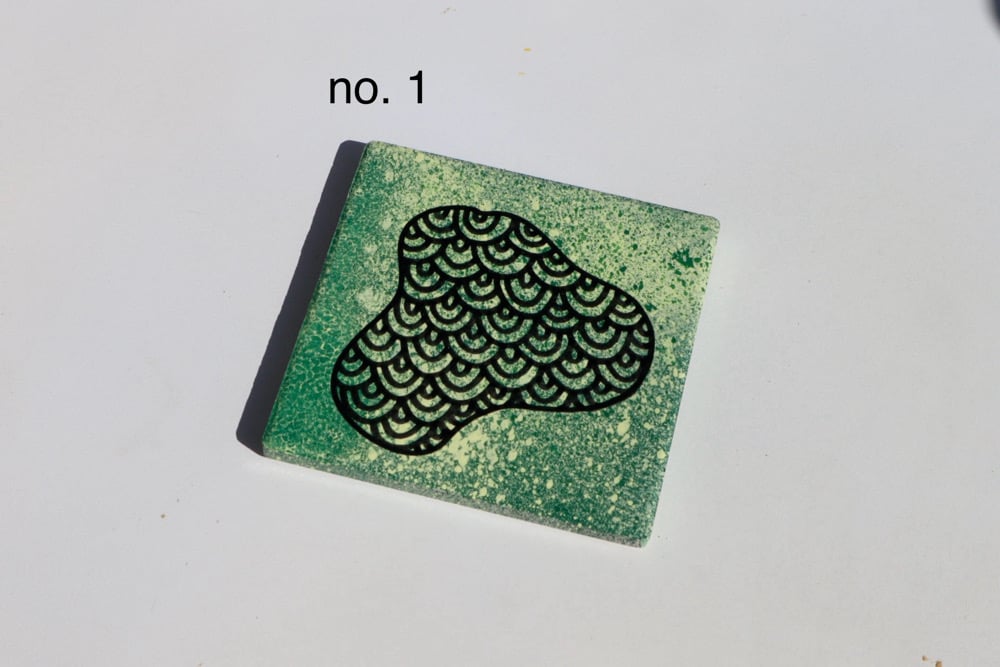 Image of coasters - green 
