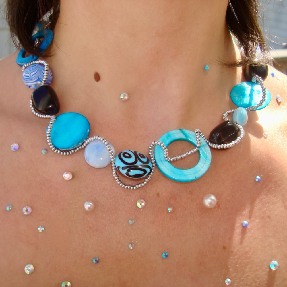 Image of BLACKXBLUE 2WISTED NECKLACE