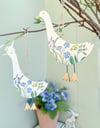 SALE! Country Floral Hanging Geese ( Set of 2 )