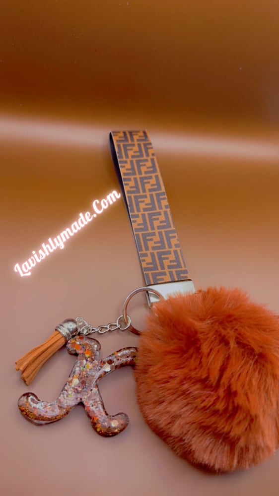 Image of Darkbrown/Caramel Fendi Keychain🤎