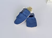 Image 2 of Moccasins - Navy Suede 