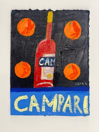 Little Campari on navy blue 