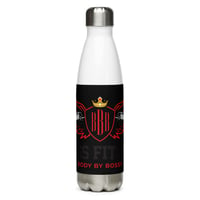 Image 1 of BOSSFITTED Black and Red Stainless Steel Water Bottle
