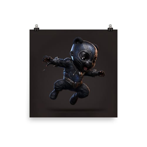 Image of Marvel Babies - Black Panther - T'Challa | Photo paper poster