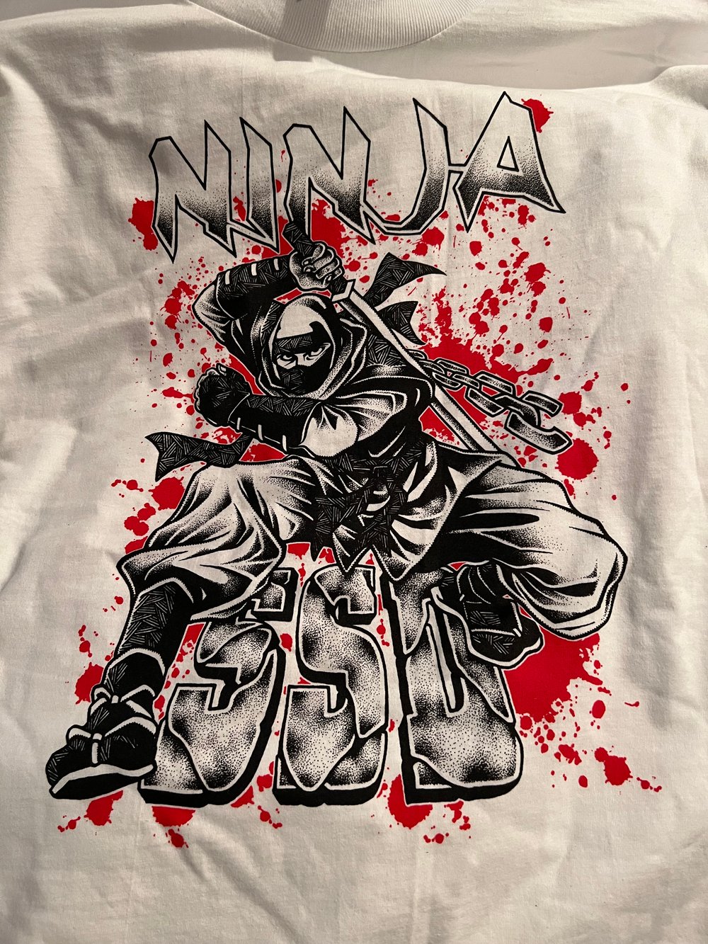 White SSD 1980’s Ninja Tribute T-Shirt 