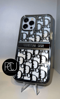 Silver DD hollow iPhone case