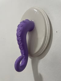Image 3 of Single purple tentacle on white base 