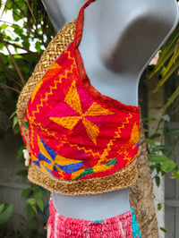 Image 3 of Bralette halter top red and shells