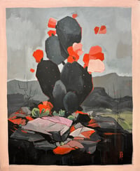 Image 1 of Slumber In The Desert - 26x32" Acrylic On Canvas
