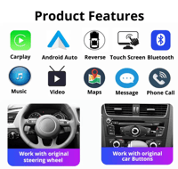 Image 11 of Audi A1 Q2 Apple Carplay & Android Auto Car Stereo Headunit Bluetooth WIFI Touchscreen Radio