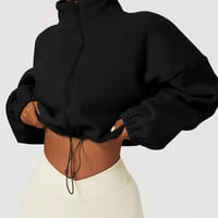 Image 3 of Fleece Crop Sweatshirt