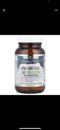 Amazing NutritionAmazing Flora™, Probiotic, 30 Billion CFU, 60Veggie Capsules