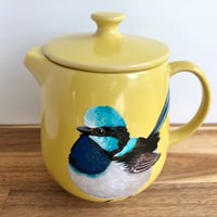 Image 2 of Superb Fairywren Teapot