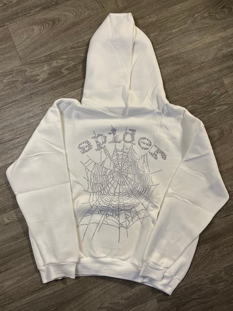 Image of Spider White Hoodie