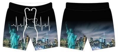 Heart N Sole Skull and Nyc Gym Short