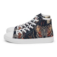 Image 17 of Grunge Goth Style Cottagecore Moth Women’s high top canvas shoes