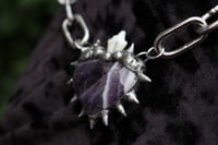 Image 8 of Dead Good fox tooth and amethyst heart statement piece 2
