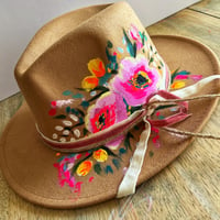 Image 1 of Hand Painted Hat 2