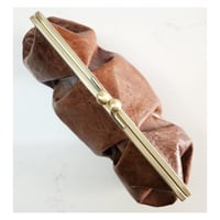 Image 4 of *NEW* Pleated Cognac Leather Clutch