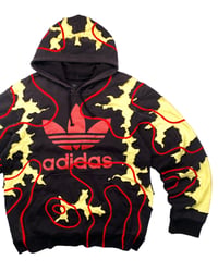 Image 3 of Reworked Cracky Flow Adidas Hoodie Size M