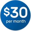 $30/Month ($49 Startup)