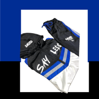Image 3 of SayLess Windbreaker Set (Blue, White, and Black)