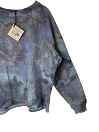 Image 2 of M 100% Cotton French Terry Sweatsuit Set in Dark Stormy Ice Dye