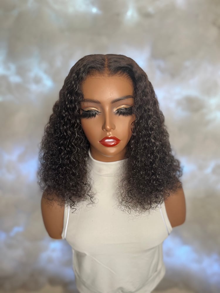 Image of MyFirst Wig 13x6 lace 14 Inch Curly Bob ( Freshly Washed )