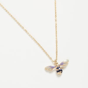 Image of Fable Enamel Bee Necklace 