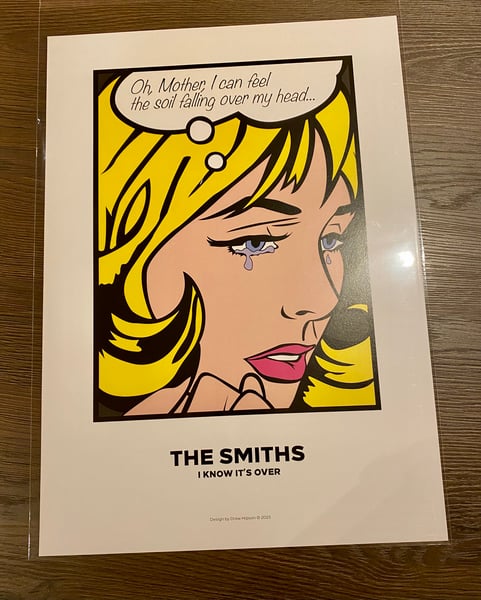 Image of The Smiths ‘I Know It’s Over’ A3 Print. 