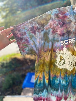 Image of XL Scream Into The Void Tie Dye Shirt 1