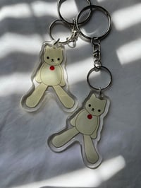Image 2 of korilakkuma cat acrylic keychain 
