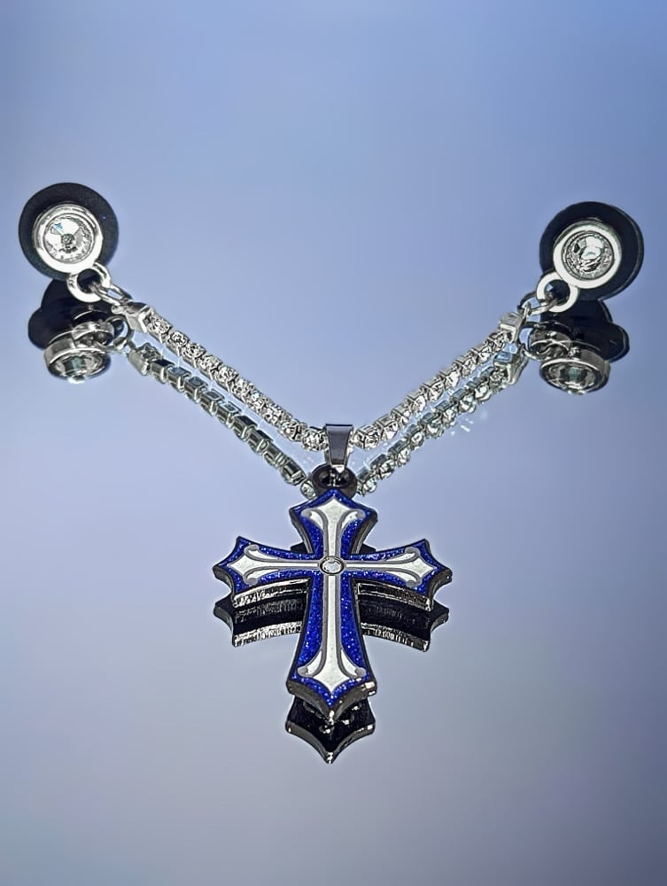 Image of Dantes Cross (Bleed Blue)