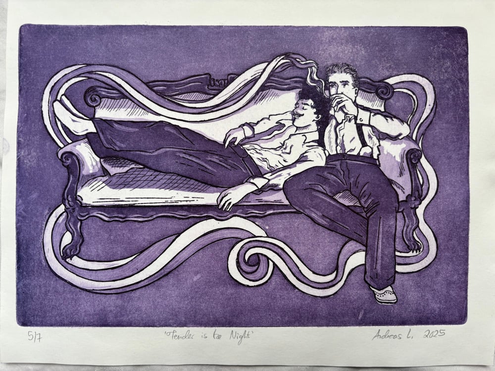Image of Tender is the Night (intaglio print)