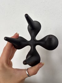 Image 4 of Vintage Jens H. Quistgaard for Dansk Cast Iron Clover Candleholder